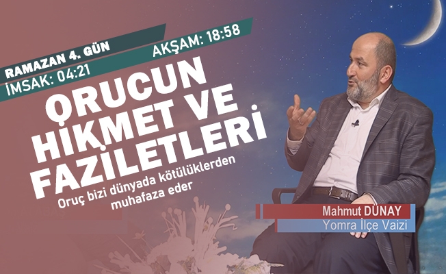 Trabzon iftar vakti "Orucun Hikmet Ve Faziletleri"