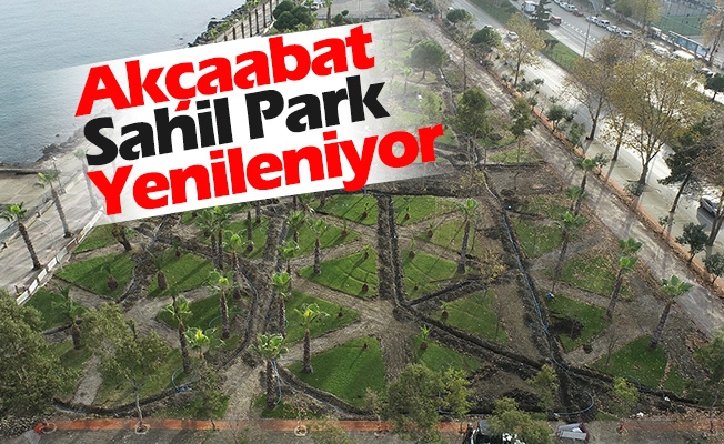 Akçaabat Sahil Park Yenileniyor