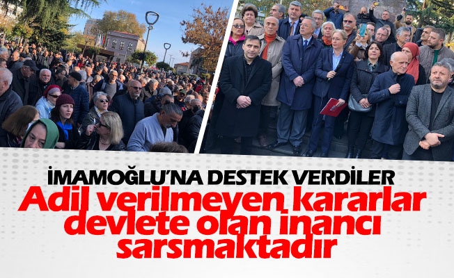 Hep Bir Ağızdan İBB Başkanı İmamoğlu'na Destek verdiler