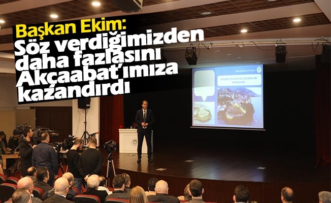 Başkan Ekim Basınla Bir Araya Geldi