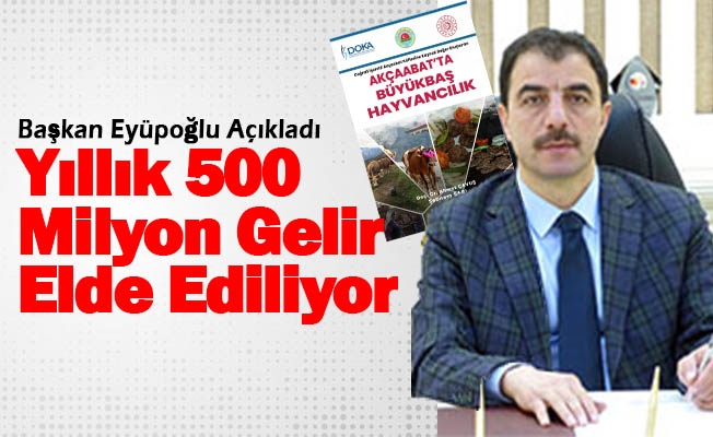 Başkan Eyüboğlu Açıkladı "500 Milyon Tl’nin Üzerinde Gelir Elde Ediliyor"