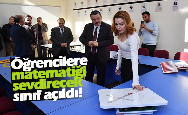 Öğrencilere matematiği sevdirecek sınıf açıldı!