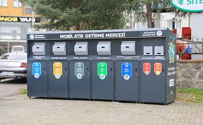 Akçaabat’ta Mobil Atık Getirme Merkeziyle Atıklar Dönüşüyor
