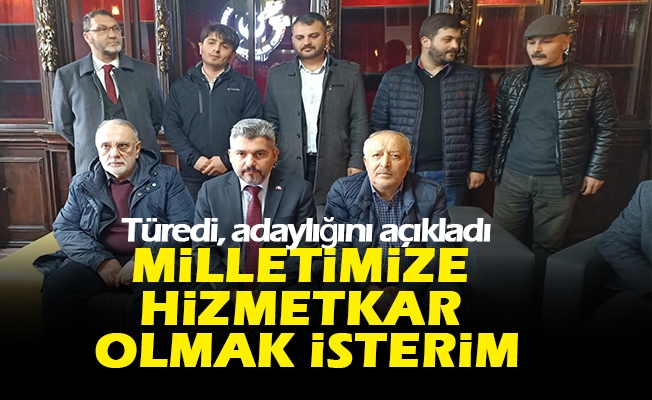 Trabzon'da başhekimlikten istifa eden Türedi, adaylığını açıkladı