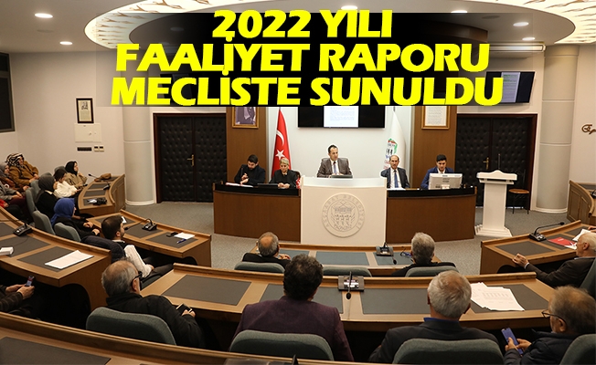 2022 Yılı Faaliyet Raporu Mecliste Sunuldu