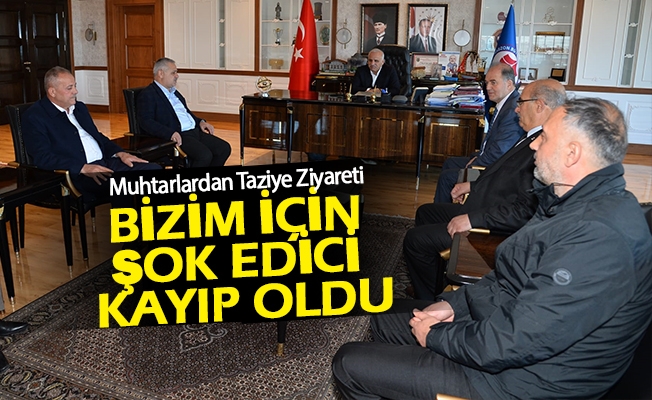 Muhtarlardan Taziye Ziyareti Muhtarlardan Taziye Ziyareti