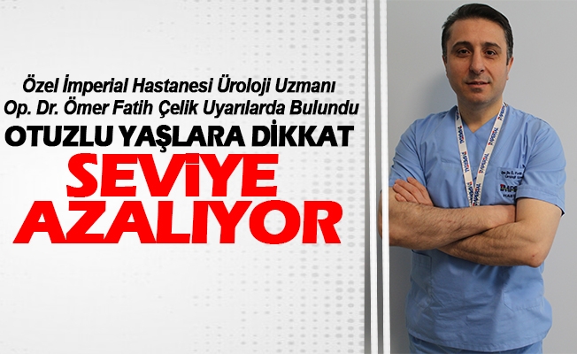 Otuzlu yaşlardan itibaren seviye azalıyor