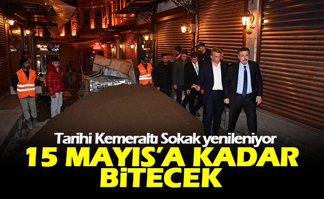 Tarihi Kemeraltı Sokak yenileniyor