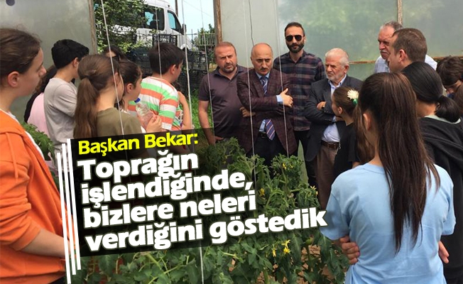 Ortahisar Ziraat Odasın Öğrencilere Uygulamalı Eğitim Verdi
