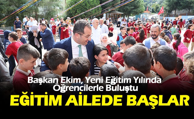 Başkan Ekim Yeni Eğitim Öğretim Yılında Öğrencilerle Buluştu