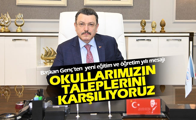 Başkan Genç’ten yeni eğitim ve öğretim yılı mesajı Başkan Genç’ten yeni eğitim ve öğretim yılı mesajı