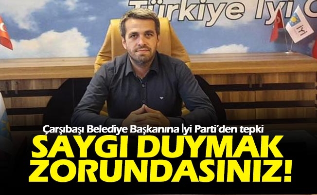 Cumhuriyet Bayramı Programında Atatürk ve Cumhuriyetten bahsetmeyen Çarşıbaşı Belediye Başkanına İyi Parti’den tepki