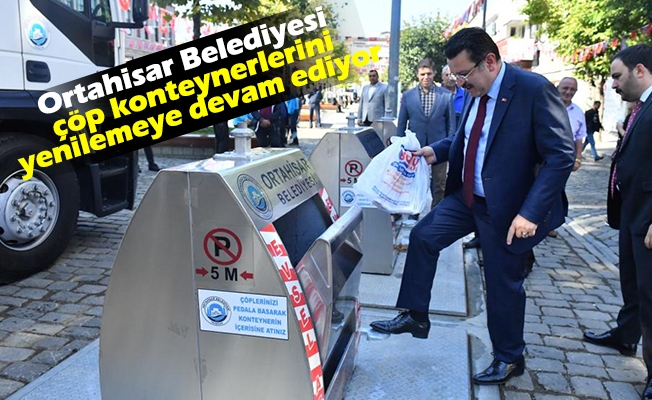 Ortahisar Belediyesi çöp konteynerlerini yenilemeye devam ediyor
