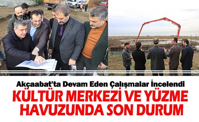 Akçaabat’ta Devam Eden Çalışmalar İncelendi