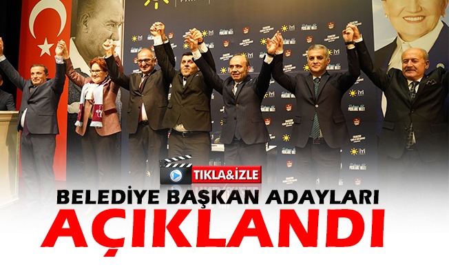 İYİ Parti Genel Başkanı Meral Akşener, Trabzon'da belediye başkan adaylarını açıkladı