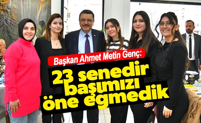 Genç: “23 senedir Trabzon’da başımızı öne eğmedik”